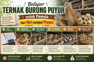 Belajar Ternak Burung Puyuh untuk Pemula dari Nol sampai Panen