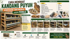 Cara Membuat Kandang Puyuh Sederhana dan Murah untuk Pemula