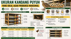 Ukuran Kandang Puyuh yang Ideal agar Produksi Maksimal