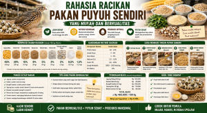 Rahasia Racikan Pakan Puyuh Sendiri yang Murah dan Berkualitas