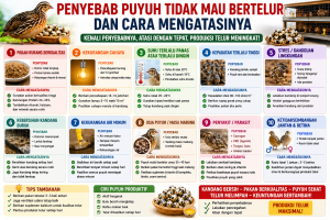 Penyebab Puyuh Tidak Mau Bertelur dan Cara Mengatasinya